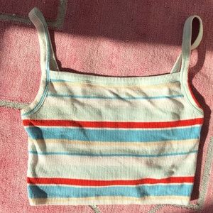 Urban Outfitters multicolored tank crop top
